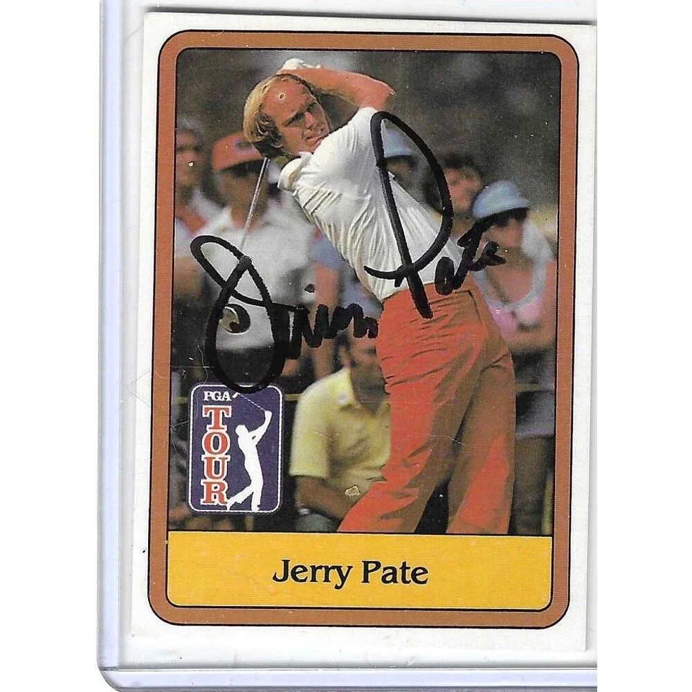 1981 PGA Tour Golf Trading Card #6 Jerry Pate Signed Vintage